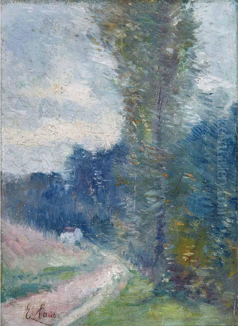 Landscape With Barn Oil Painting by Emile Claus