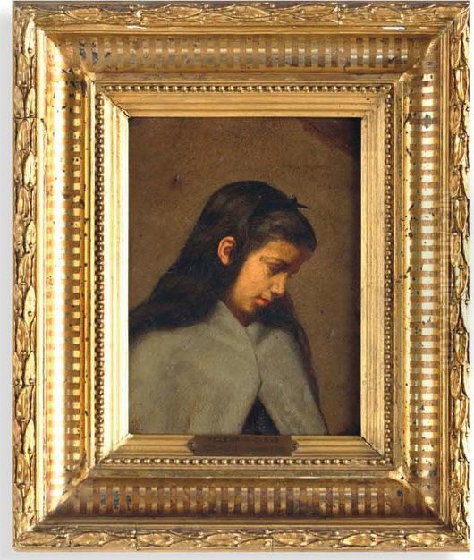 Retrato De Nina Oil Painting by Pelegrin Clave Y Rogue