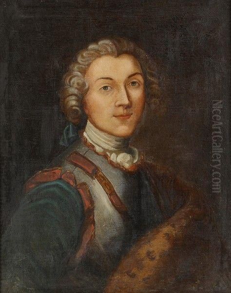 Portrait Presume De Jean De Balestrier Et De Sa Femme Amelie Oil Painting by Ismael Adolphe Clavel