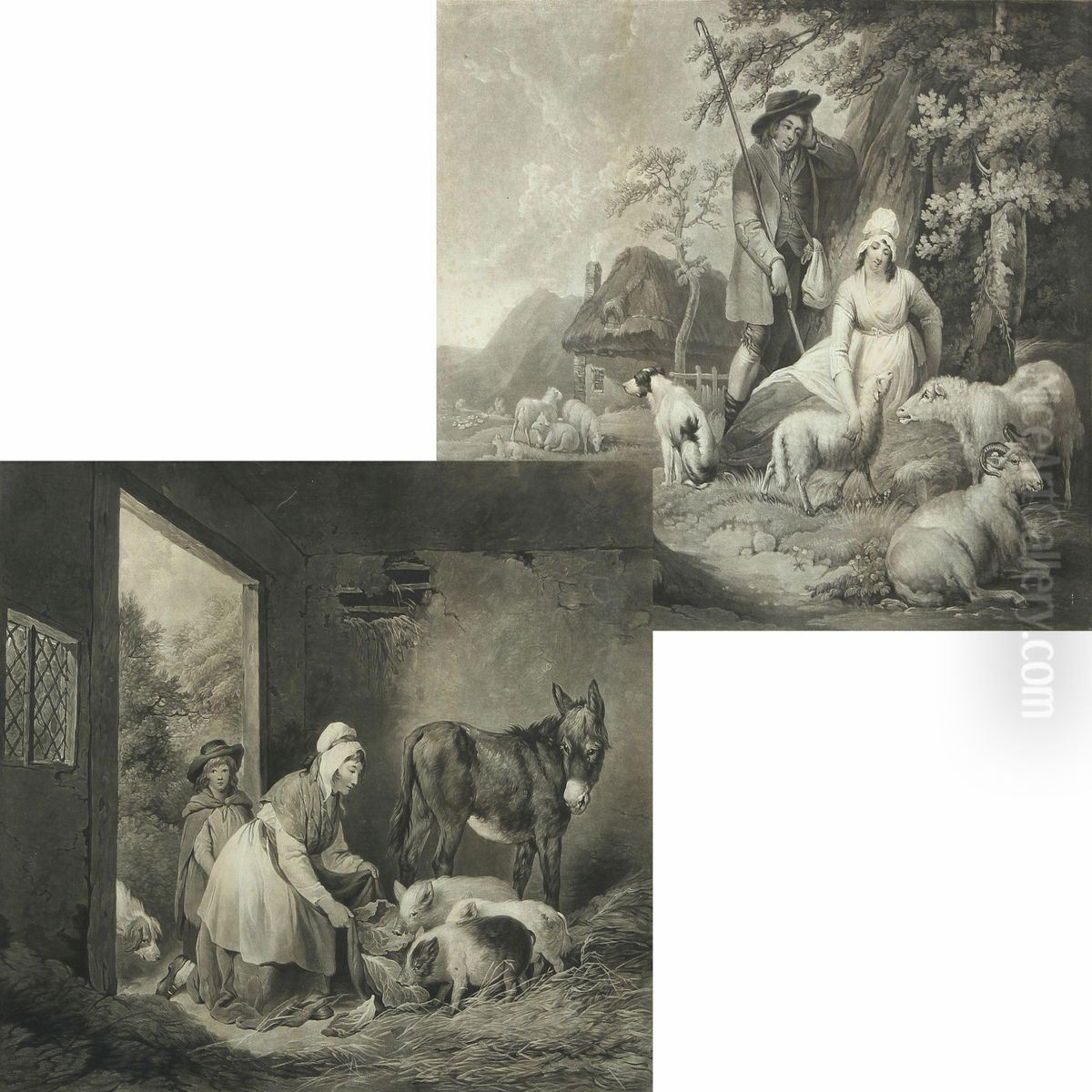 The Cottage's Wealth Oil Painting by George James Coates