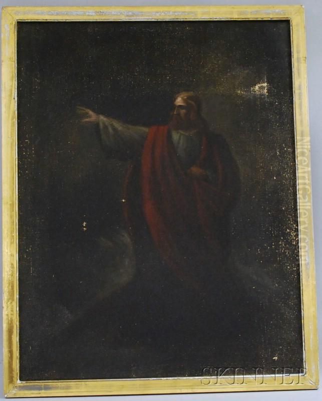 Portrait Of A Religious Figure Oil Painting by Darius Cobb