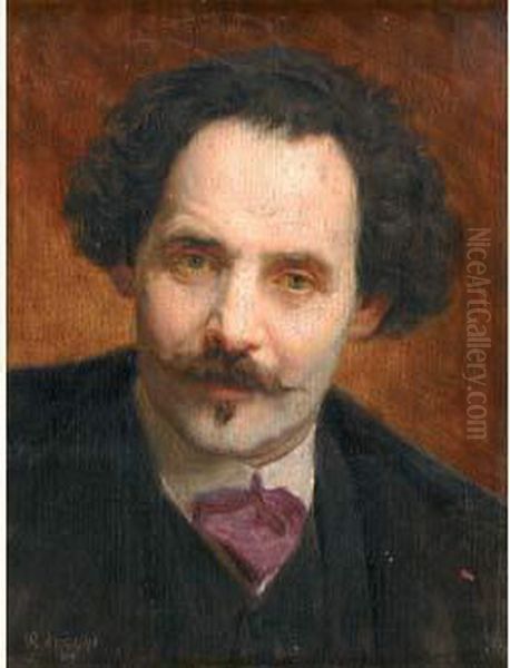 Portrait D'alexandre Mischkind Oil Painting by Remy Cogghe