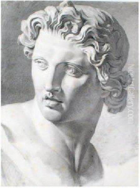 Etude D'apres L'antique Oil Painting by Jacques Joseph Coiny