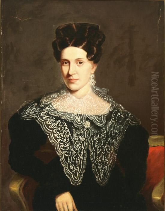 Portrait Of Ann Tayloe Oil Painting by Joseph Greenleaf Cole