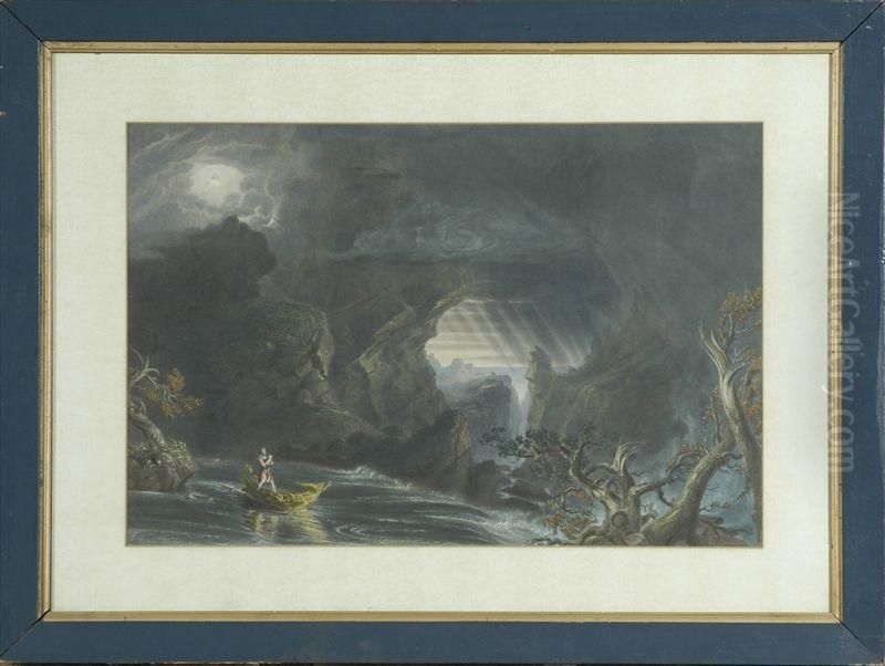 The Voyage Of Life Manhood Oil Painting by Thomas Cole