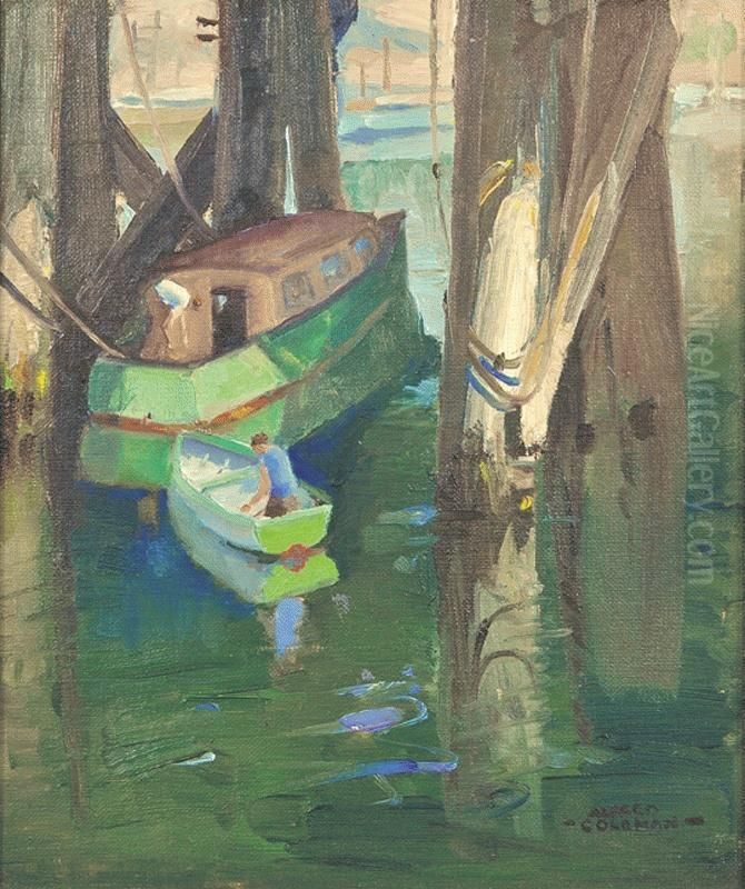 Mordialloc Creek Oil Painting by Alfred Coleman