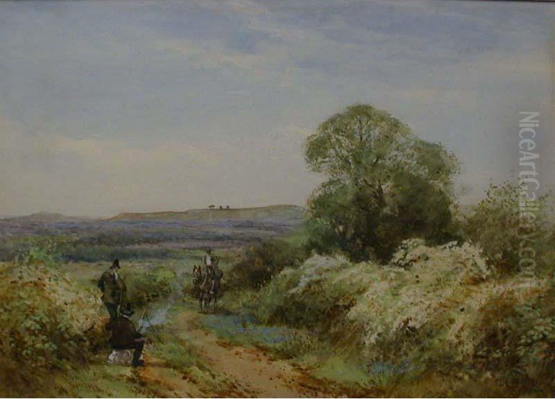 Veduta DellaCampagna Romana Oil Painting by Enrico Coleman
