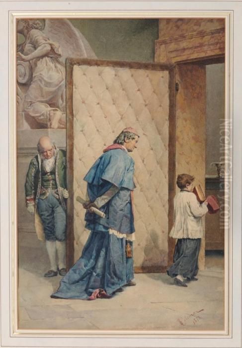 L'ora Della Messa Oil Painting by Francesco Coleman