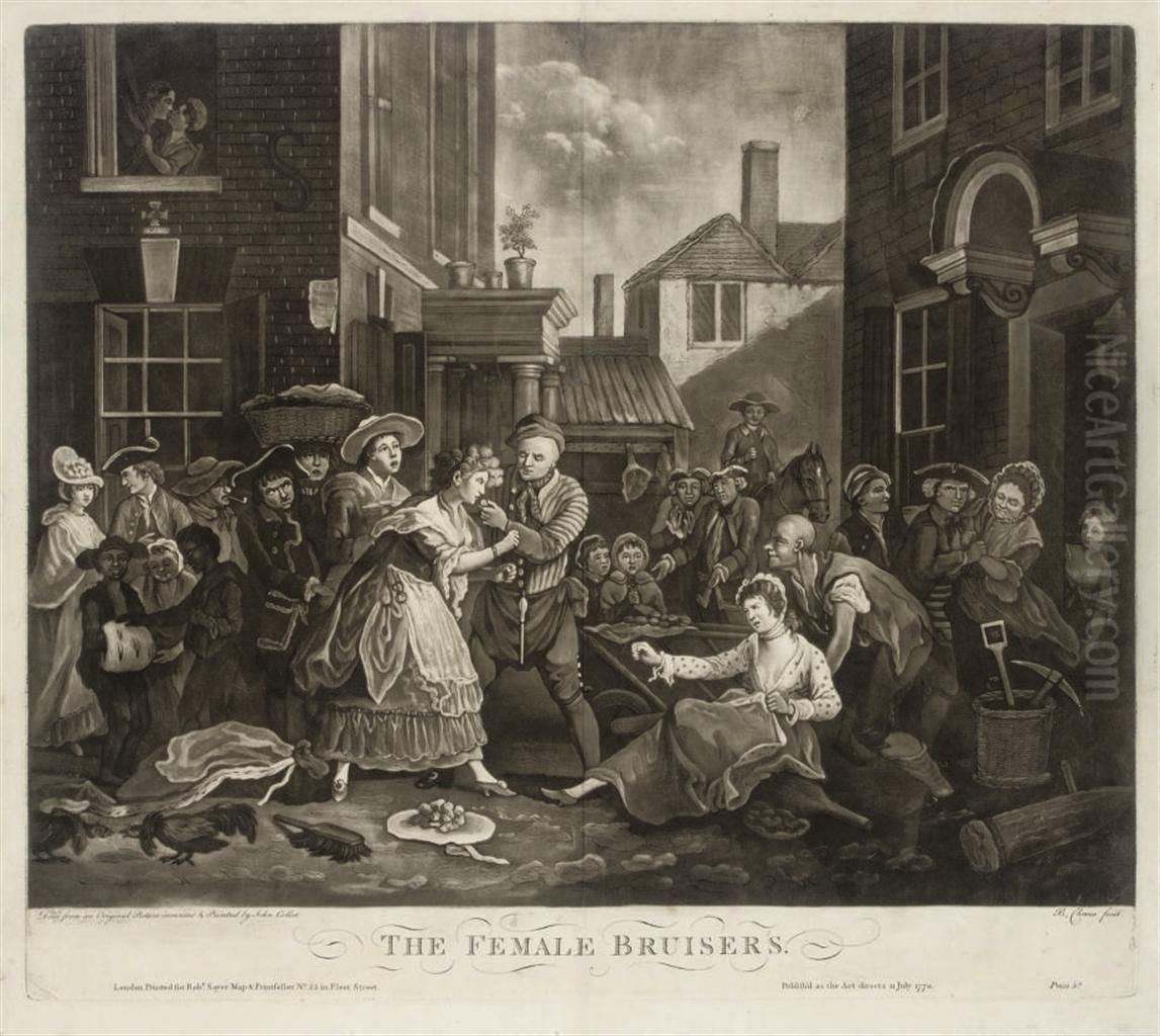 The Female Bruisers Oil Painting by John Collet