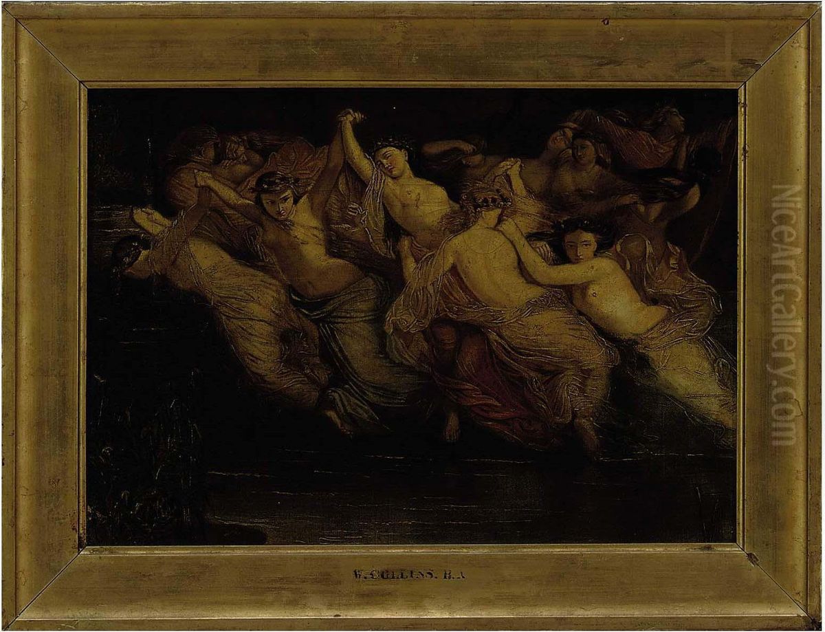 Water Nymphs Oil Painting by William Collins