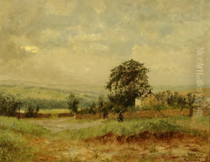 Woolley Edge Near Wakefield Oil Painting by Arthur Comfort