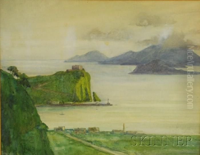 View To The Sea Oil Painting by Eben Farrington Comins