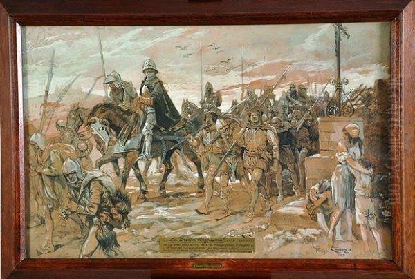 les Grandes Compagnies Oil Painting by Georges Conrad