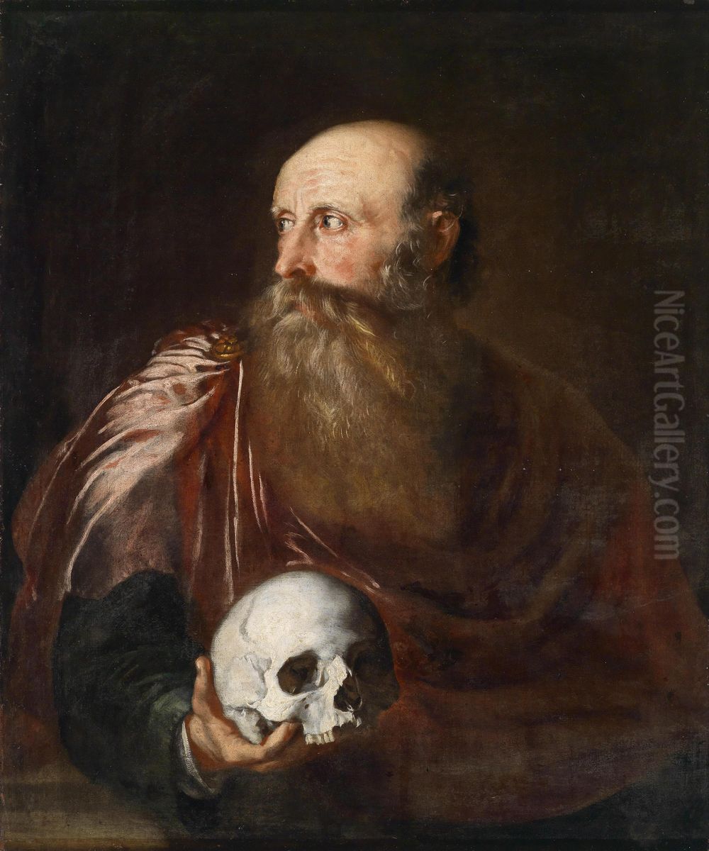 Portrait Of A Philosopher Oil Painting by Giovanni Contarini