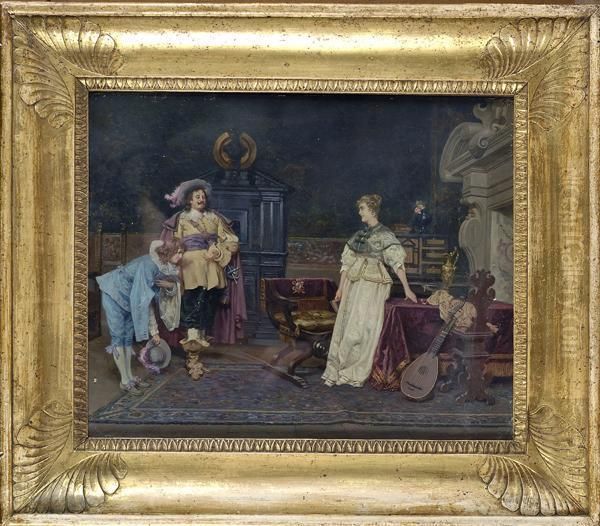 La Presentazione Oil Painting by Tito Conti