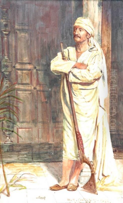 Standing Guard Oil Painting by Margaret Murray Cookesley