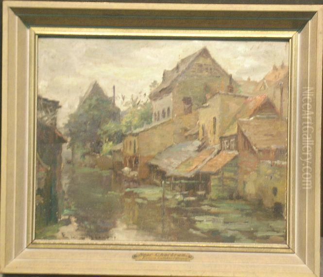 Near Chartres Oil Painting by Emma Lambert Cooper