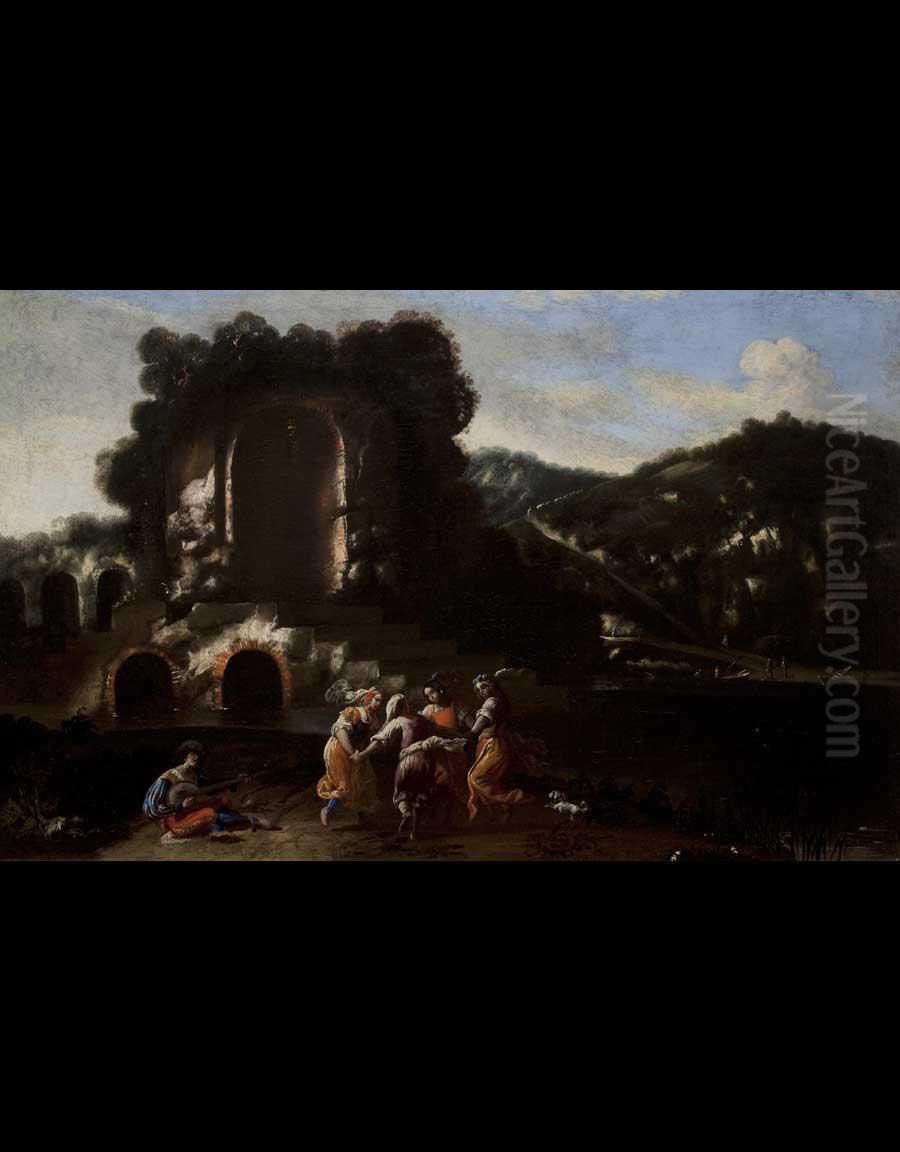 Scena Di Genere Oil Painting by Carlo Coppola