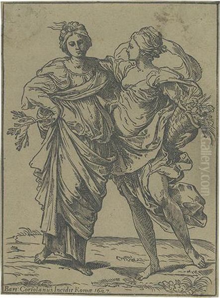 Alliance Of Peace And Abundance. Oil Painting by Bartolommeo Coriolano