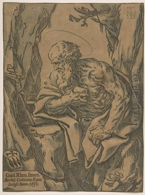 Der Heilige Hieronymus. Oil Painting by Bartolommeo Coriolano