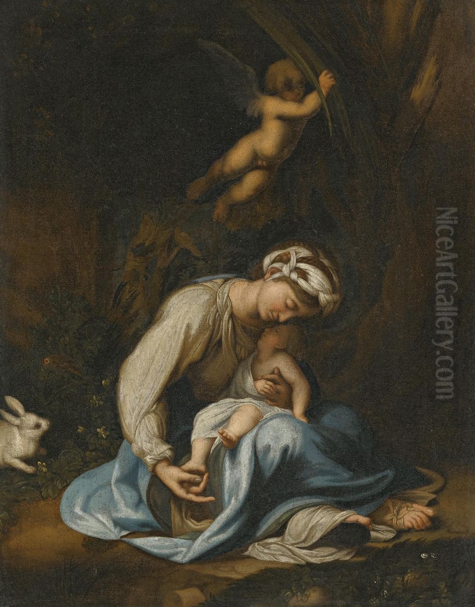 La Zingarella Oil Painting by Antonio Allegri da Correggio