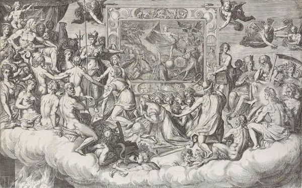 Lament Of The Art Of Painting Oil Painting by Cornelis Cort