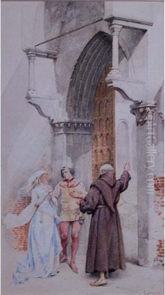 The Wedding Day Oil Painting by Oreste Cortazzo