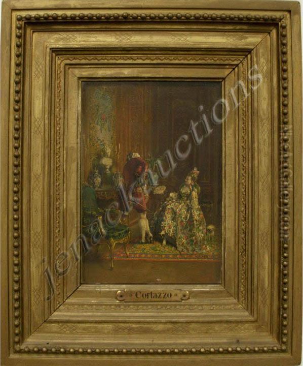 The Courtier Oil Painting by Oreste Cortazzo