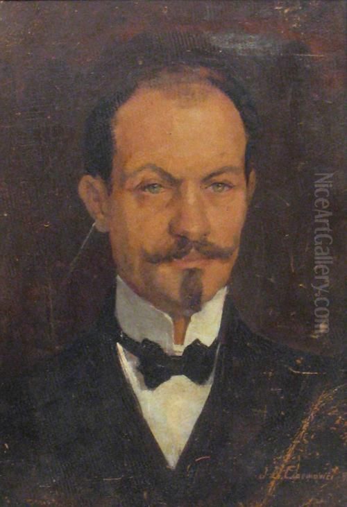 Man Portrait Oil Painting by Jean Cosmovici