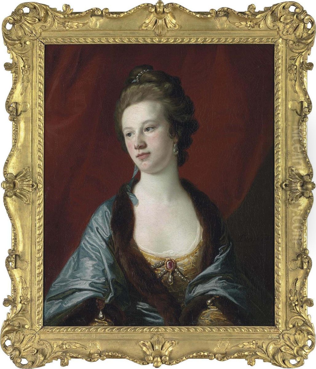 Portrait Of A Lady Oil Painting by Francis Coates Jones