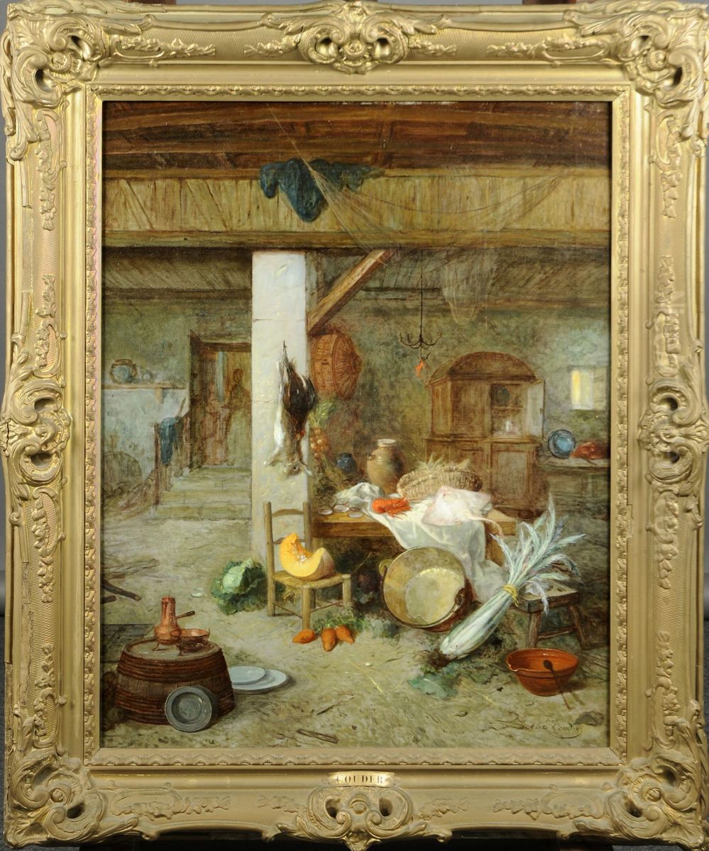 La Cuisine Oil Painting by Alexandre Jean Couder