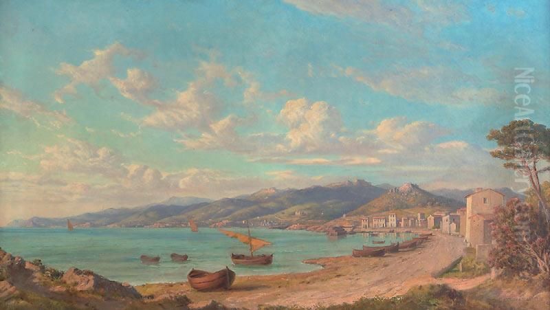 Bord De Mer Aux Alentours De Toulon Oil Painting by Emmanuel Coulange-Lautrec