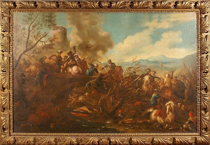 Scena Di Battaglia Oil Painting by Jacques Courtois