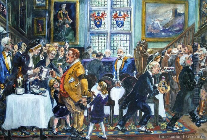 Customs Of English Counties, Yorkshire, Sin Swallowing Oil Painting by Thomas Selby Cousins