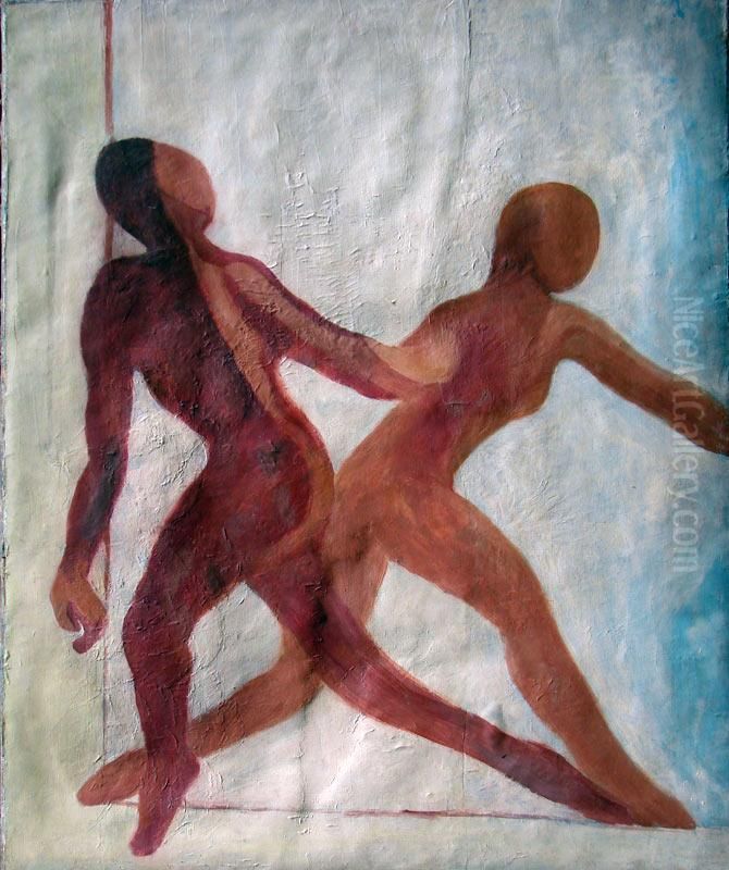 Deux Corps Oil Painting by E. Couturier