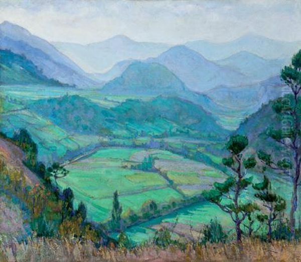 Paisaje Oil Painting by Adelardo Covarsi Yustas