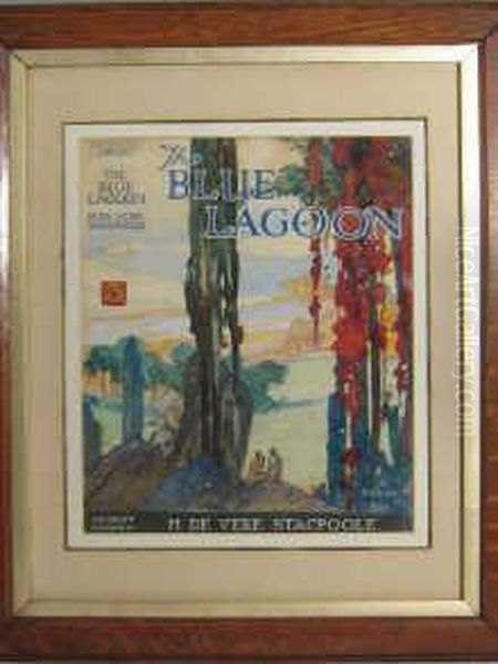 The Blue Lagoon Oil Painting by Albert E. Cox