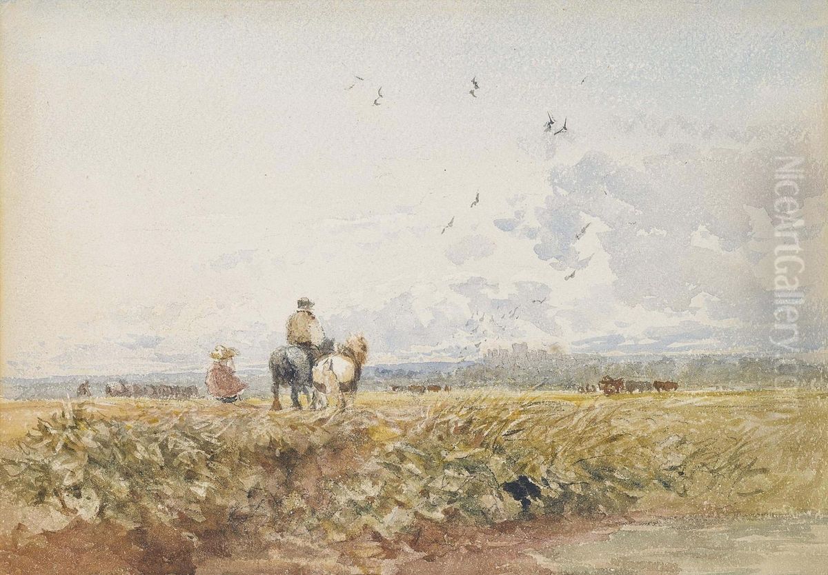 Homewards Oil Painting by David I Cox