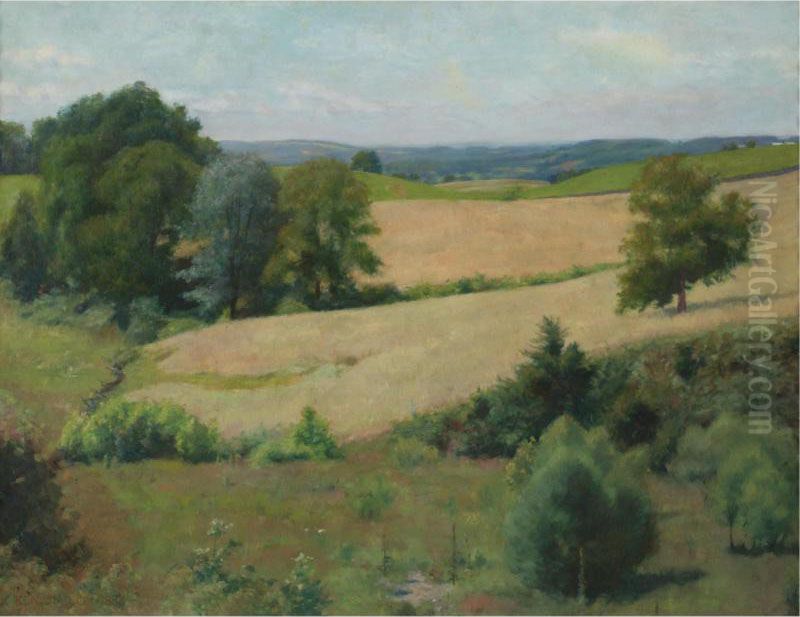 A Rolling Country Oil Painting by Kenyon Cox