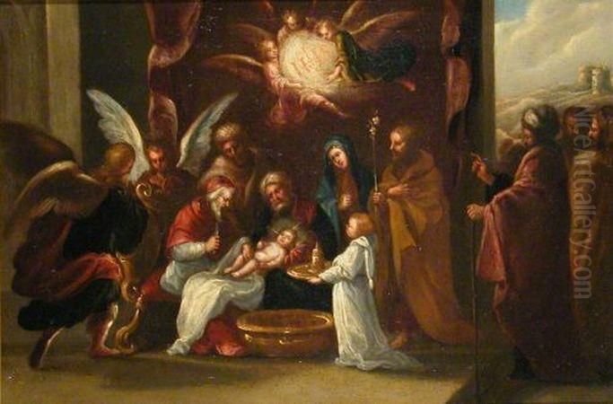 Circumcision Oil Painting by Michiel Coxie