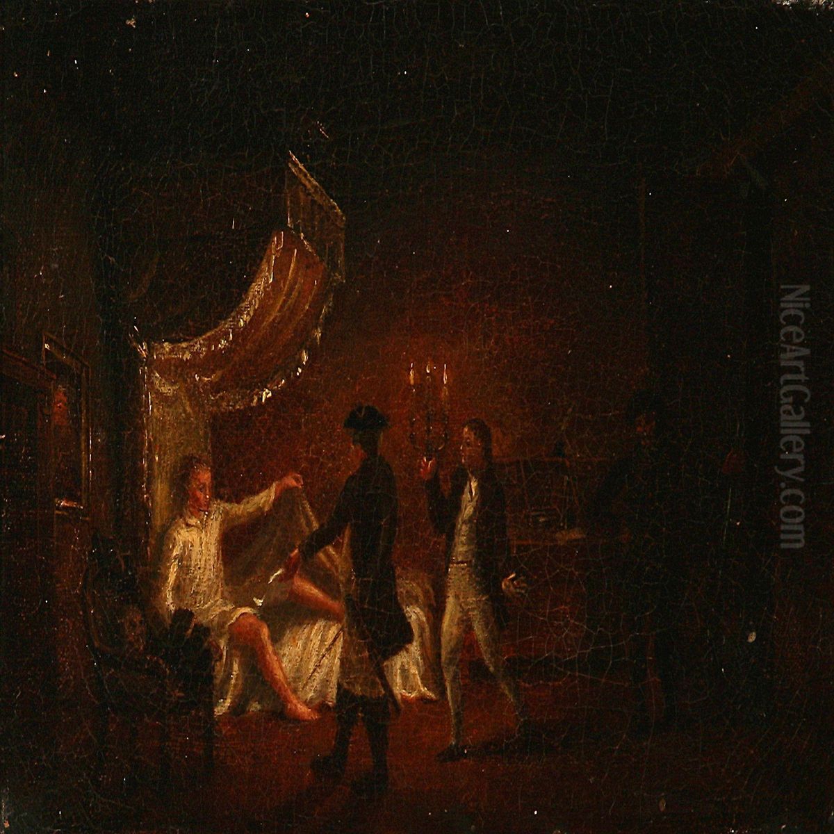 Struenses Arrestation Oil Painting by Peter Cramer