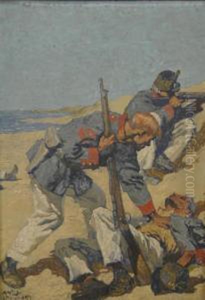 The Fallen Soldier Oil Painting by Will Crawford