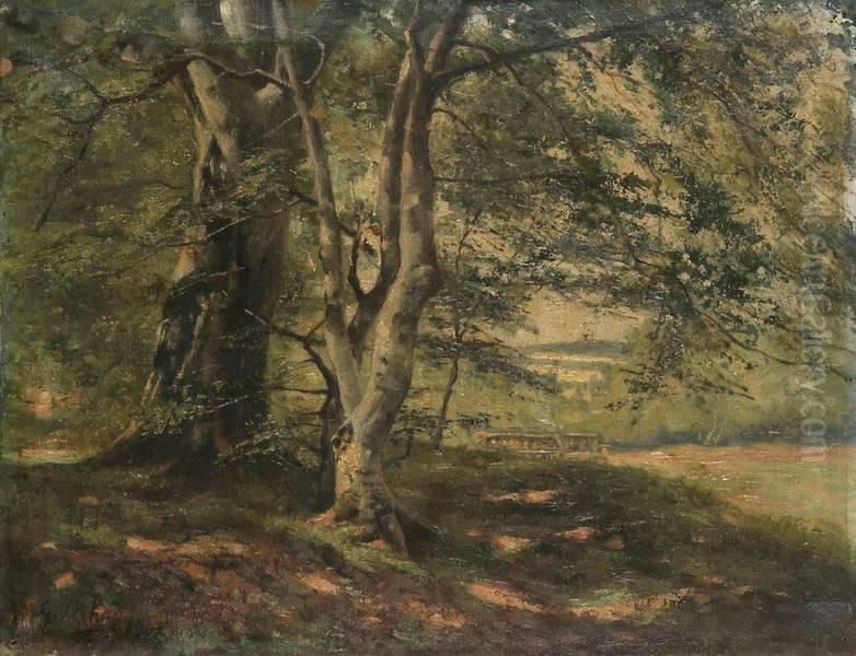 Bosgezicht Oil Painting by Gerard Crehay