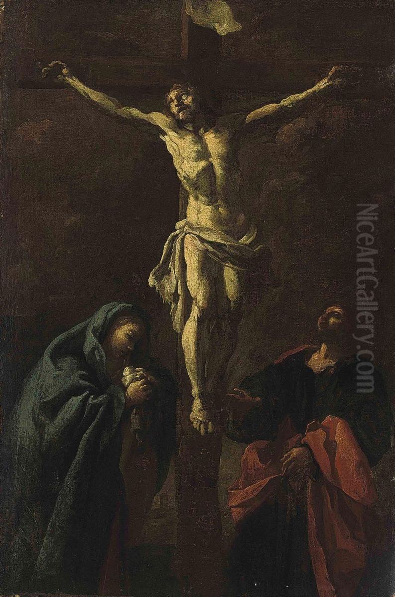 The Crucifixion Oil Painting by Giovanni Battista Crespi Il Cerano