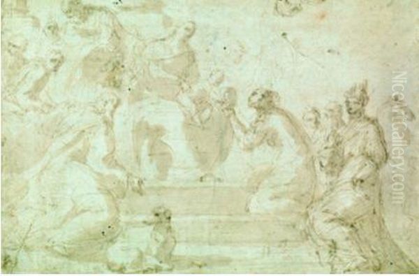 Adorazione Dei Magi Oil Painting by Donato Creti