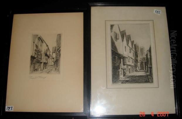 York Minster, Petergate Oil Painting by Preston Cribb