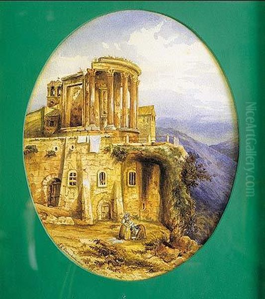 Paisaje Con Ruinas Oil Painting by S. E. Croasdaile