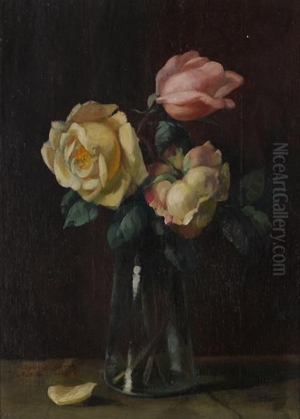 Le Rose Oil Painting by Bruno Croatto
