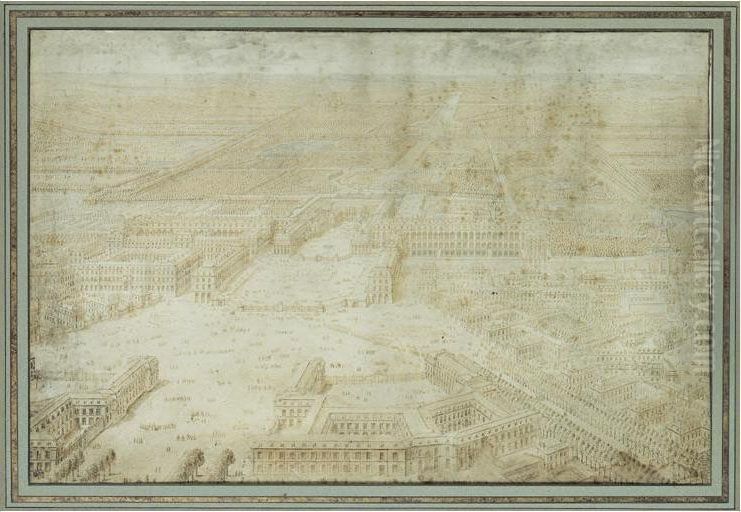 Vue Cavaliere Du Chteau De Versailles Oil Painting by Lieven Cruyl