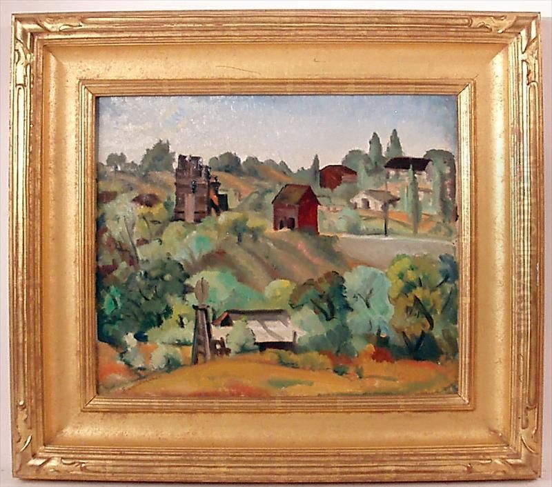 Oil On Canvas Landscape Oil Painting by Rinaldo Cuneo